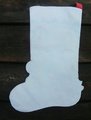 New BUCILLA Finished Stocking Kit VINTAGE 1990's Old Fashion Christmas Felt Stocking #82071 Kids Fireplace Santa Claus Pine Tree