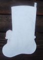 Handmade FINISHED Bucilla Kit He's Making A List - Christmas Felt Applique Holiday Stocking Kit 48974 Santa Mrs Claus Tree Ornaments