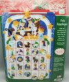 LOVELY Adorable FINISHED Dimensions Feltworks Kit #8419 Vintage Felt Applique Advent Calendar - Baby Jesus Lamb Donkey Wise men