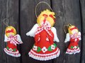 Adorable FINISHED Bucilla 1970's Handmade Angels Tree Topper & Ornament Set 2829 Ornament Table Topper Retro Christmas Decor Tree Trimming