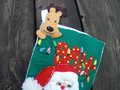Christmas Stocking Vintage Handmade Bucilla Bah Humbug Santa Handmade From Kit 83203 Circa 1994 Retro Decor Custom Personalized Gift