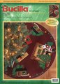 Vintage 2000 FINISHED Handmade BUCILLA Santa's Lodge Tree Skirt Tablecloth 84276 Camping Holiday Decor Retro Christmas Gift Idea