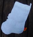 HANDMADE Finished Felt Kit SNOWMAN with BROOM Finished Felt Christmas Stocking Design Works 5055 Holiday Custom Stocking