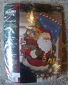 New Handmade Stocking | Bucilla Christmas Joy #86019 | Completed Embroidered Custom Holiday Stocking | Stockings with Name