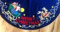 New Vintage Tree Skirt Kit, Handmade Finished Bucilla Kit, Merry Christmas #83019 Table Cover Santa Sleigh Reindeer Holiday Home Decor
