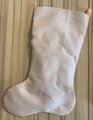 Finished Christmas Stocking, Bucilla Kit, Vintage 1980's Father Christmas Handmade, #82315 Woodland Animals, Candy Cane, Holiday Decor