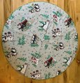 Handmade LINED Tree Skirt, Finished Bucilla CHRISTMAS VILLAGE Tree Skirt, Table Cover #83980 Handmade Trees Houses Winter Village