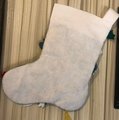 Custom Christmas Stockings, Handmade Bucilla Finished Kit, Peace on Earth, Holiday Stocking, Santa Claus Family Stockings