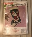 Christmas Stockings, Santa Claus Needlepoint Christmas Stocking, Vintage FINISHED Bucilla Kit #60300 Holiday Handmade Tapestry Needlework