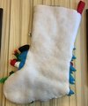New BUCILLA Christmas Stocking, Handmade The Finishing Touch, Santa Claus Finished Bucilla Kit, Fireplace Decor, Personalized Stocking