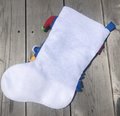 Christmas Stocking BUCILLA DEAR SANTA Felt Christmas Stocking, New Handmade Bucilla Kit Custom Stockings Embroidered Stockings