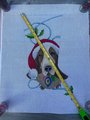 NEW Handpainted Holiday Hound STITCHES ST017 Needlepoint Christmas Stocking Canvas Holiday Decor Dog Puppy Pets