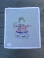 NEW Vintage BEAU GESTE Handpainted Needlepoint Christmas Canvas Snowman