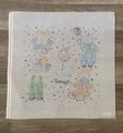 Vintage Handpainted ROSALIE Needlepoint Canvas Happy Clowns Hand Painted Gorgeous Design Embroidery Birthday Clowns