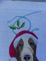 NEW Handpainted Holiday Hound STITCHES ST017 Needlepoint Christmas Stocking Canvas Holiday Decor Dog Puppy Pets