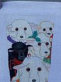 NEW Vintage Rare DEDE OGDEN Handpainted Needlepoint Christmas Stocking Canvas Baa Baa Black Sheep 853
