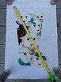 NEW Vintage Rare DEDE OGDEN Handpainted Needlepoint Christmas Stocking Canvas Baa Baa Black Sheep 853
