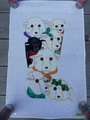 NEW Vintage Rare DEDE OGDEN Handpainted Needlepoint Christmas Stocking Canvas Baa Baa Black Sheep 853