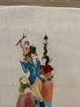 Christmas Carol Needlepoint Stocking Canvas Vintage DEUX AMIS Bob Cratchit Family Tiny Tim Holiday Stocking Embroidery