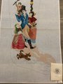 Christmas Carol Needlepoint Stocking Canvas Vintage DEUX AMIS Bob Cratchit Family Tiny Tim Holiday Stocking Embroidery