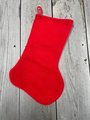 Christmas Stocking FINISHED Vintage NEEDLE TREASURES Santa and His Elves Needlepoint Holiday Stocking Toys Bag Pipe