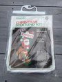 FINISHED Christmas Stocking Vintage 1980's WonderArt 'SANTA' 6895 Needlepoint Holiday Decor