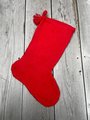 Finished Vintage Christmas Stocking SUNSET Needlepoint Santa Claus "Dash Away All" Holiday Decor