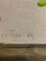 Very Rare Needlepoint Canvas Stocking Handpainted SUSAN ROBERTS Santa Frog Canvas CE 1562 Holiday Decor