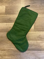 Christmas Stocking Finished Vintage 1980s NEEDLE TREASURES Needlepoint High Flying Santa LINED Vintage Holiday Decor