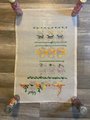 Handpainted Needlepoint Christmas Stocking Canvas Vintage ALEXA Teddy Bears Toys Embroidery Holiday Decor