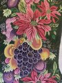 Needlepoint Christmas Stocking Canvas Vintage ALEXA Designs Flowers Fruit Canvas Embroidery Decor