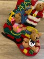 Vintage Christmas Stocking | HANDMADE BUCILLA | Teddy Collection Bears Holiday Stocking | Personalized Stocking | Custom Stocking