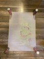Very Rare Needlepoint Canvas Stocking Handpainted SUSAN ROBERTS Santa Frog Canvas CE 1562 Holiday Decor