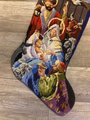 Christmas Stocking Vintage BUCILLA Away In A Manger 84417 Needlepoint Santa Claus Stocking Holiday Stocking Personalized Stocking