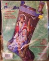 Christmas Stocking Vintage BUCILLA Away In A Manger 84417 Needlepoint Santa Claus Stocking Holiday Stocking Personalized Stocking