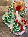 NEW Christmas Stocking - Handmade GUMDROP LANE Gingerbread House Felt Stocking MS10-036 Personalized Christmas Kit Holiday Decor