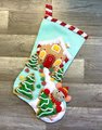 NEW Christmas Stocking - Handmade GUMDROP LANE Gingerbread House Felt Stocking MS10-036 Personalized Christmas Kit Holiday Decor