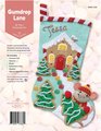NEW Christmas Stocking - Handmade GUMDROP LANE Gingerbread House Felt Stocking MS10-036 Personalized Christmas Kit Holiday Decor