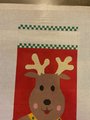 New Vintage MAP DESIGNS Mr Reindeer 154 Handpainted Needlepoint Christmas Stocking Canvas Canvas Embroidery Decor