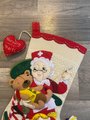 Custom Christmas Stocking | Merry Stockings | North Pole Nurse Mrs. Santa Claus | Stockings Wtih Name | Custom Stockings | Family Stockings