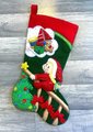 Handmade Felt Christmas Stocking, Vintage Finished BUCILLA Kit, Christmas Dreams 82823, Personalized Stockings, Custom Stockings