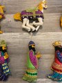 RARE Find LEE WARDS Felt Ornaments | 3 Three Wise Men | Vintage 1970's Finished Set | W/ Artisan's Personal Note!