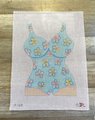 New Vintage RENAISSANCE DESIGNS Bathing Swim Suit Handpainted Needlepoint Canvas Home Decor