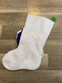 Christmas Stocking FINISHED Bucilla Santa Skating Handmade Felt #89479E Holiday Decor Holiday Stockings Personalized Stockings