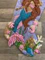 Mermaid Christmas Stocking | Finished Bucilla Kit | GORGEOUS MYSTICAL MERMAID | Sea Princess 89664E | Handmade Felt Stocking