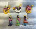RARE Find LEE WARDS Felt Ornaments | 3 Three Wise Men | Vintage 1970's Finished Set | W/ Artisan's Personal Note!