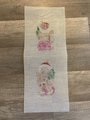 Vintage Handpainted Gingerbread Stand-up Two Sided Front Back Needlepoint Canvas Hand Painted Design Embroidery