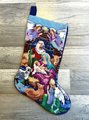 Christmas Stocking Vintage FINISHED Bucilla Holiday Needlepoint NATIVITY Linda Gillum Kit #60712 Holiday Decor Cross Stitch