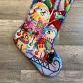 Christmas Stocking NEW VTG Handmade Finished Bucilla Needlepoint Christmas Stocking Snowmen 60756
