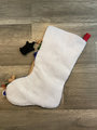 Christmas Stocking | Finished BUCILLA Santa with Lantern | Handmade Holiday Stocking | 86903E Custom Embroidered Stocking